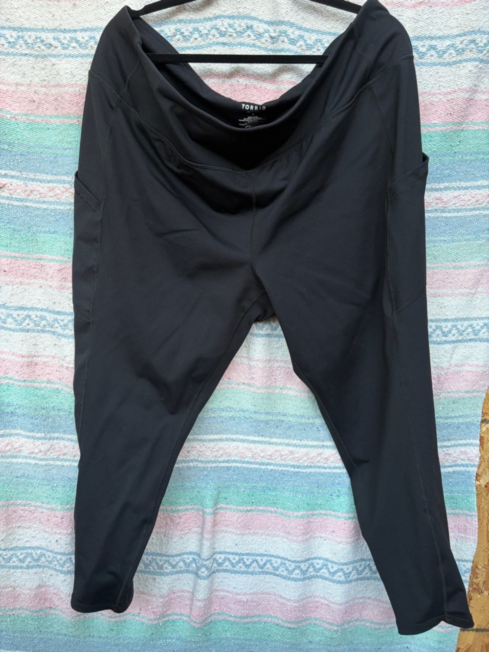 Torrid Black Active Leggings with Branded Waist